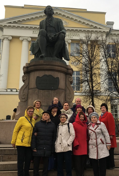 Участники ВСД «Русский Лад» посетили памятные места М.В. Ломоносова в Москве
